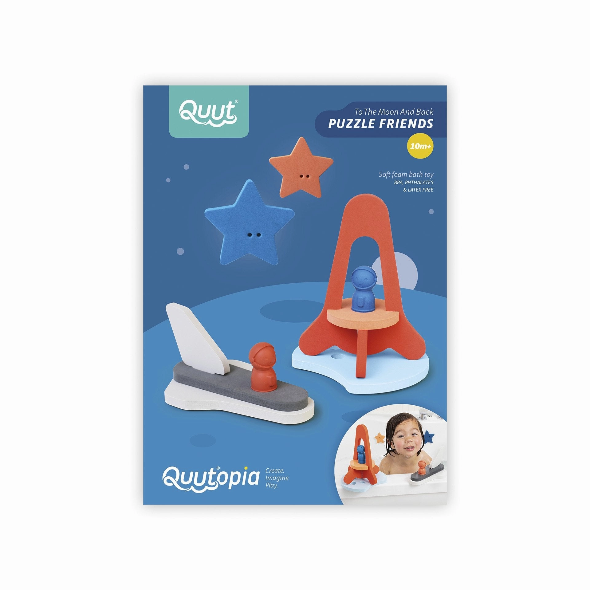 Quut Quutopia To The Moon And Back 3D Bath Puzzle