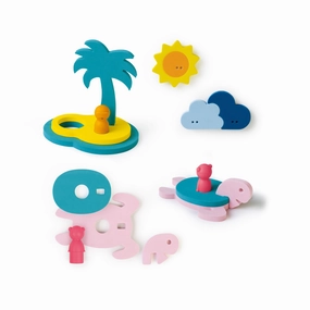 Quut Quutopia Treasure Island 3D Bath Puzzle