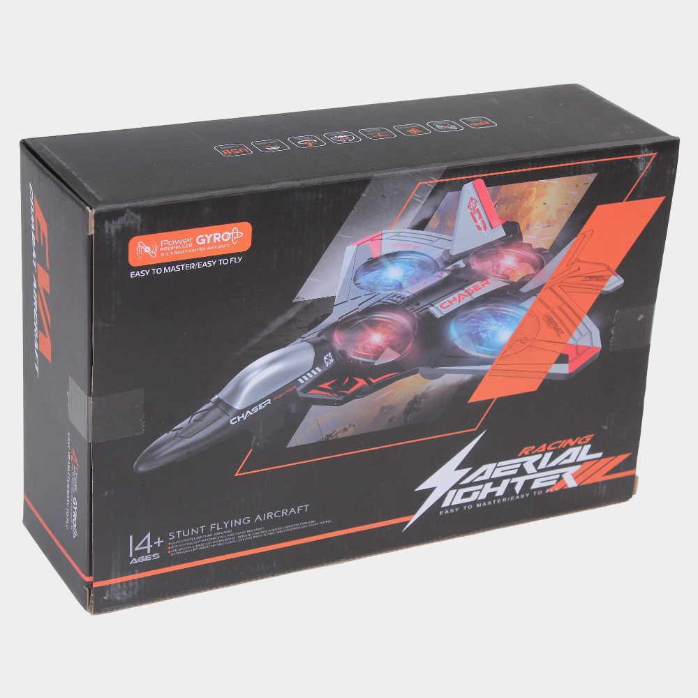 R/C Racing Aerial Fighter - Red Stunt Flying Aircraft