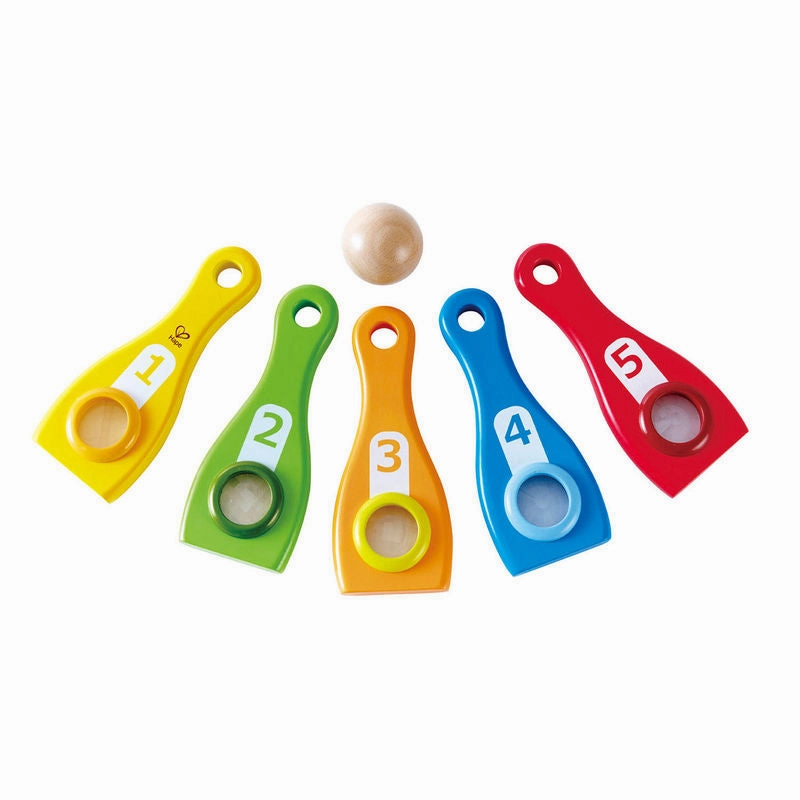 Rainbow Bowling skittles Hape