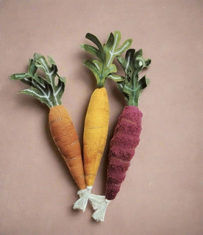 Rainbow Carrot Set  Set of 3  - Upcycled Toy no Waste normas
