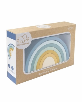 Rainbow Puzzle Silicone Steel Blue
