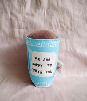 Rattle - New york greek coffee cup to go
