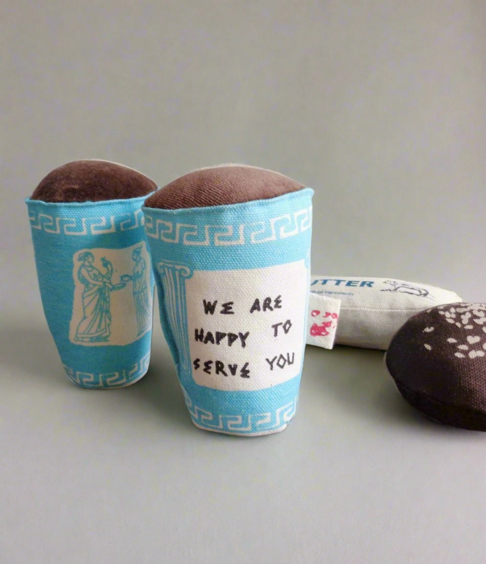 Rattle - New york greek coffee cup to go