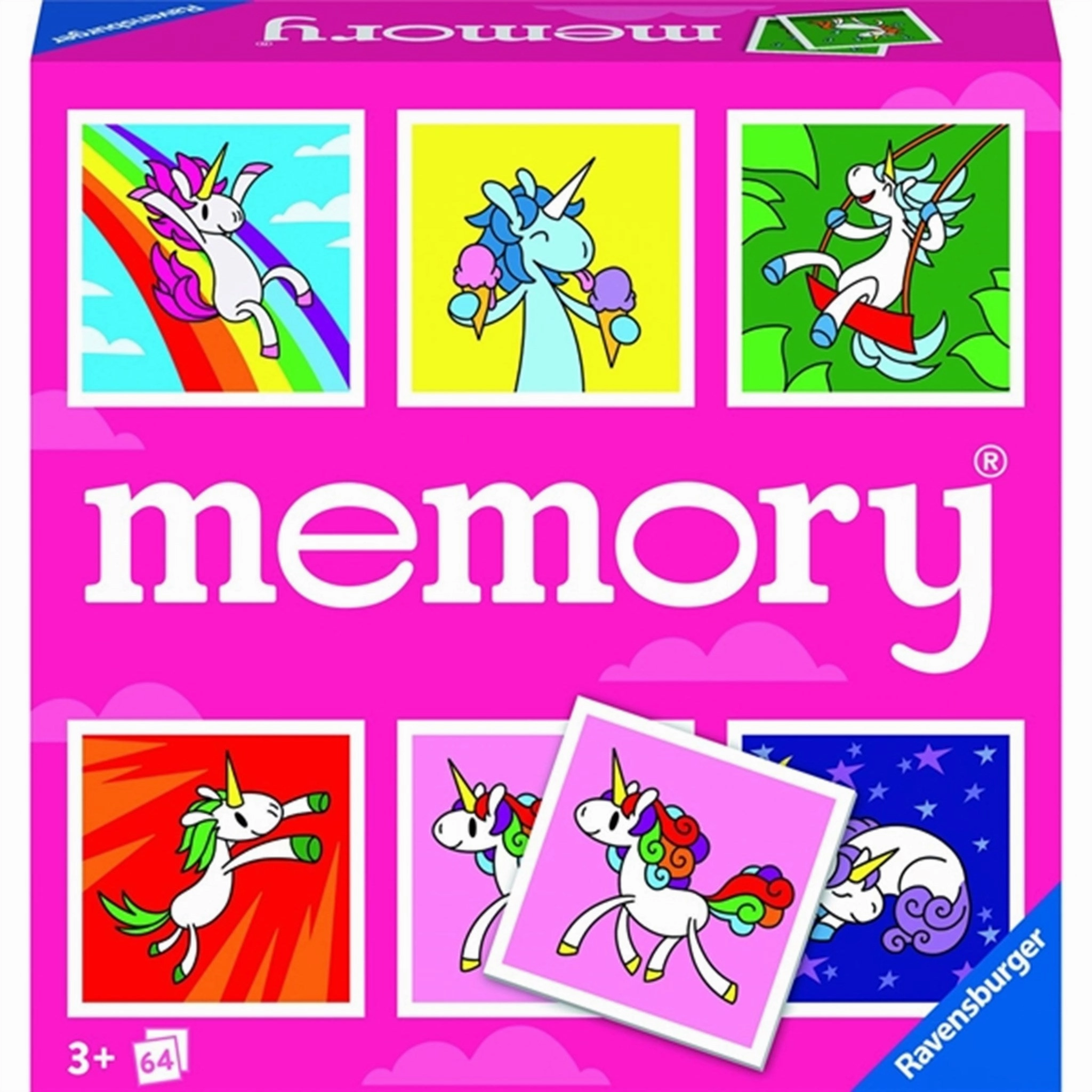 Ravensburger Unicorns Memory Vendespil
