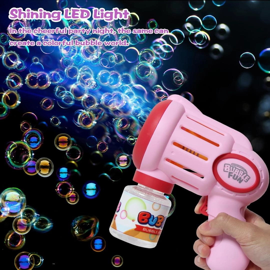 Rechargeable Bubble Gun for Kids,10000  Bubbles Per Minute