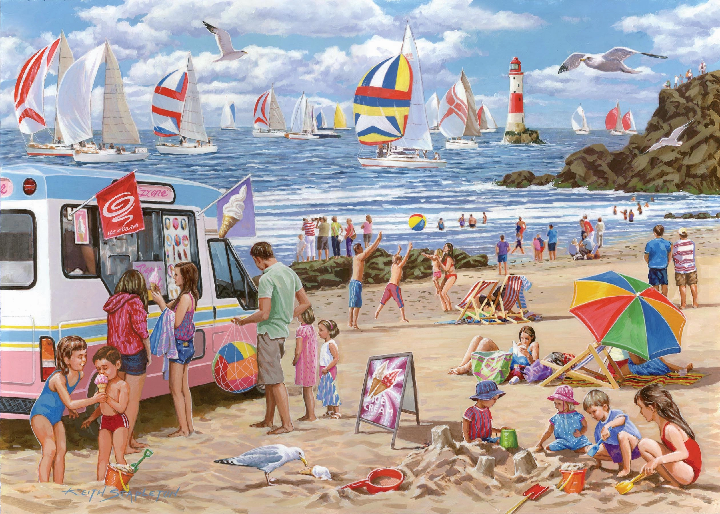Regatta Day - BIG 500 Piece Jigsaw Puzzle