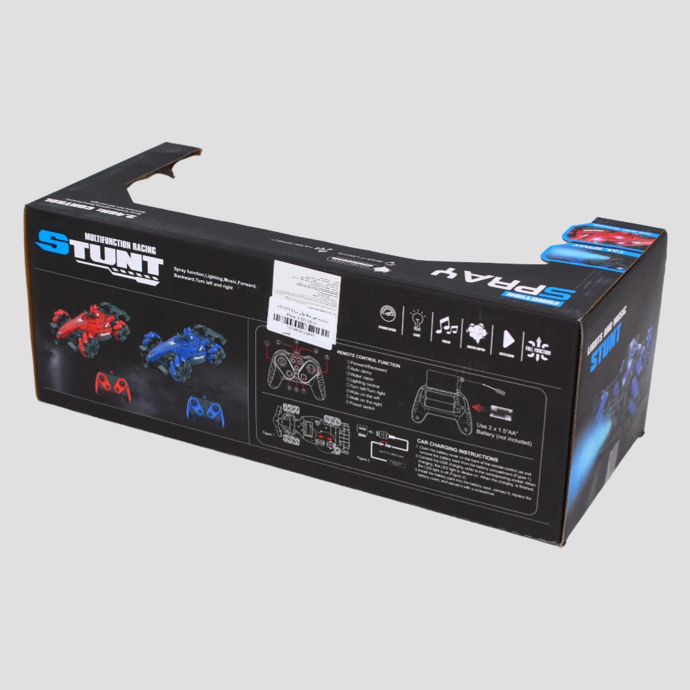 Remote Control Car with Lights & Spray (Blue)