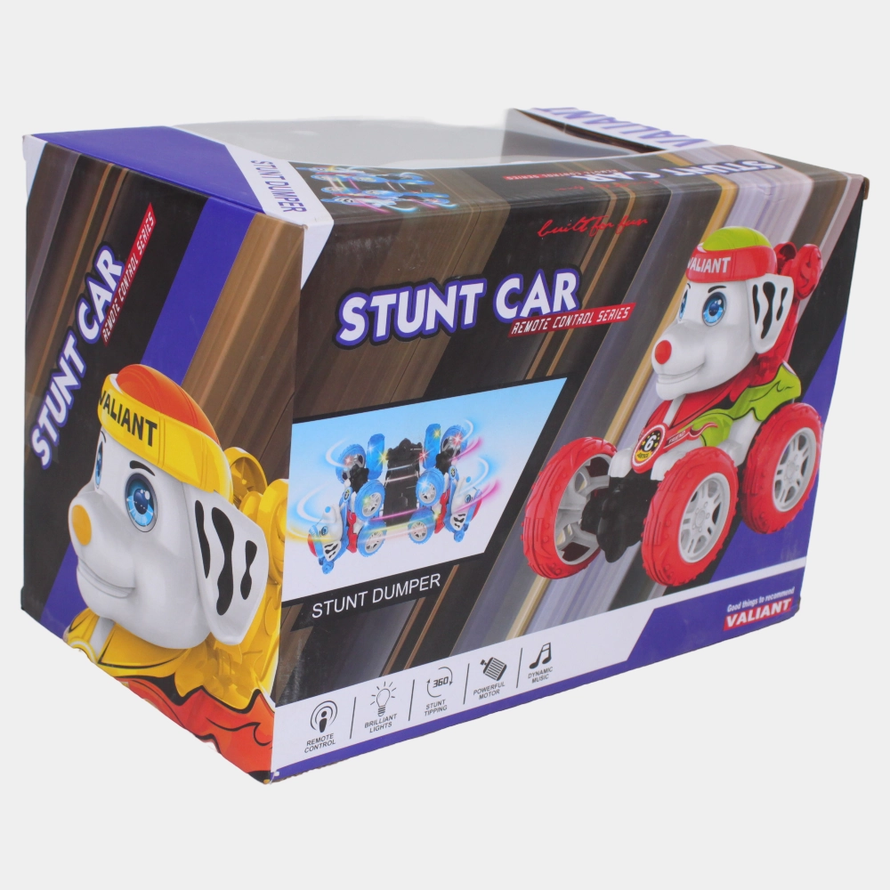 Remote Control Dog Stunt Car  Red