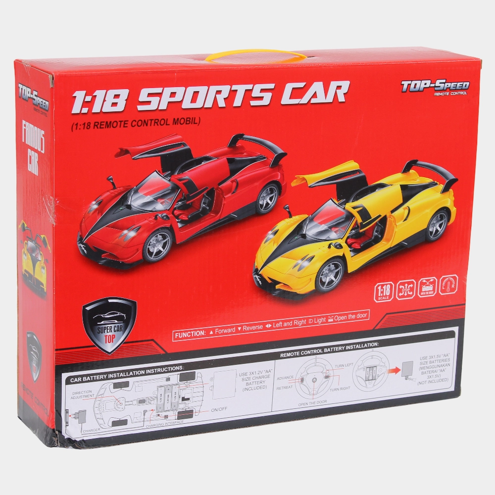 Remote Control Police Car - Red