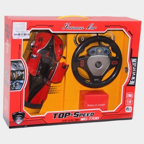 Remote Control Police Car - Red