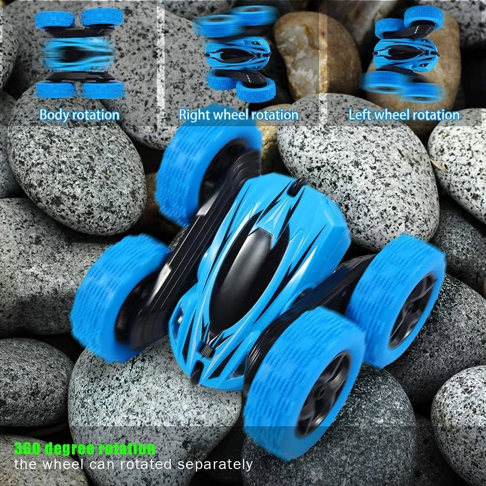 Remote Controlled 360 Tumbling And Spining Double-Side Roll Car
