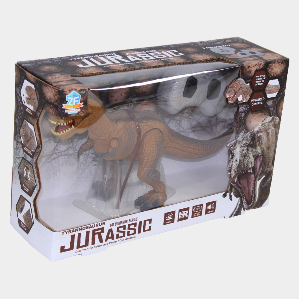 Remote Controlled Tyrannosaurus Rex Dinosaur Toy  Brown