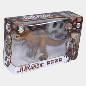 Remote Controlled Tyrannosaurus Rex Dinosaur Toy  Brown