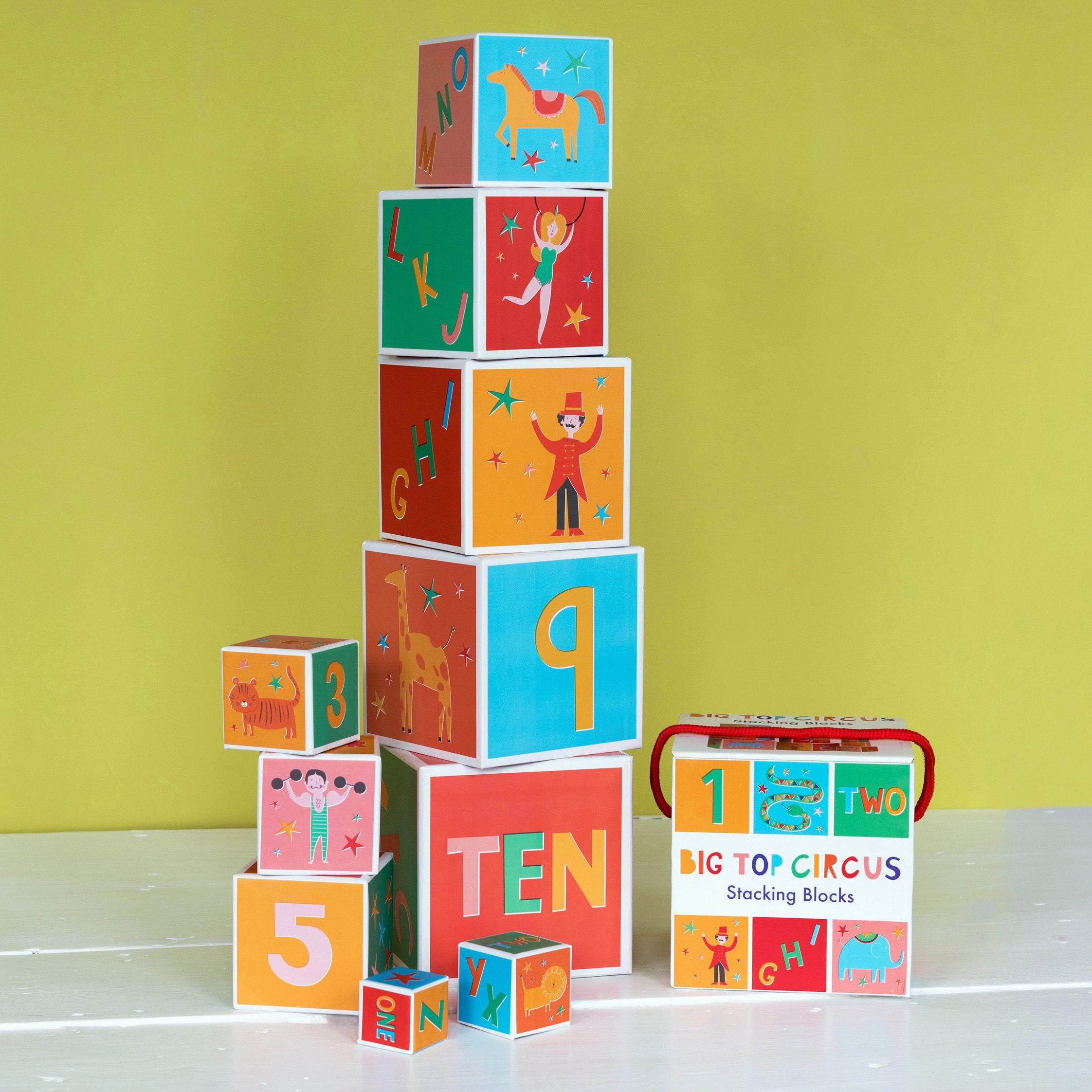 Rex Set of 10 Big Top Circus Nesting Blocks
