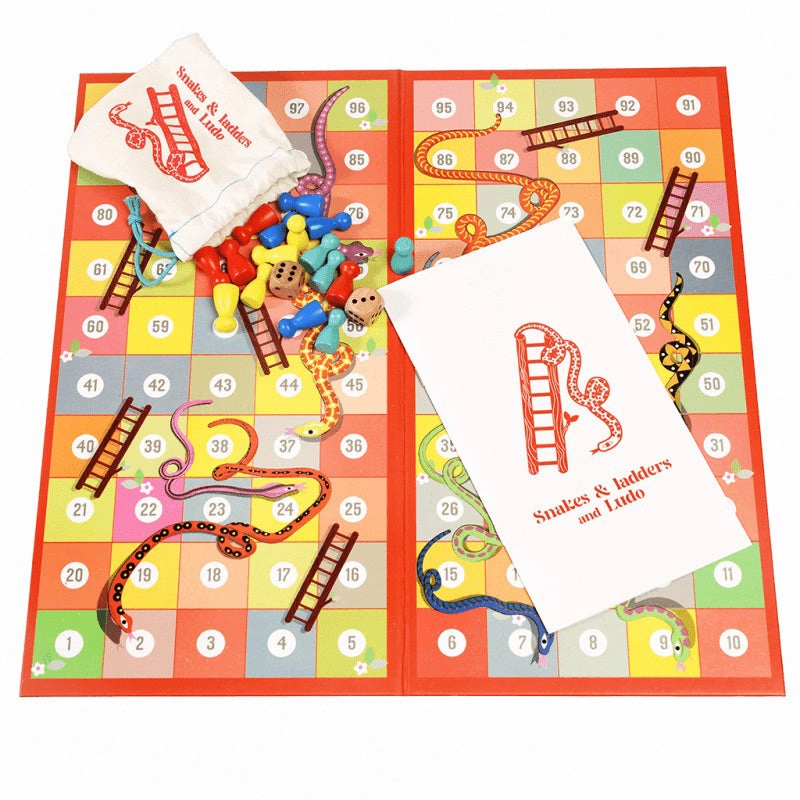 Rex Snakes & Ladders and Ludo Double-Sided Board Game