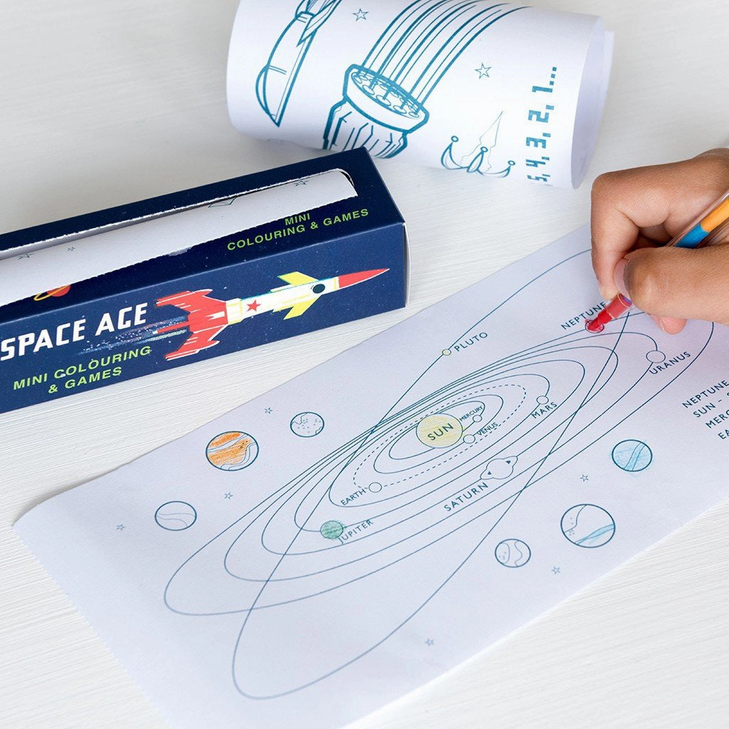 Rex Space Age Mini Colouring and Games