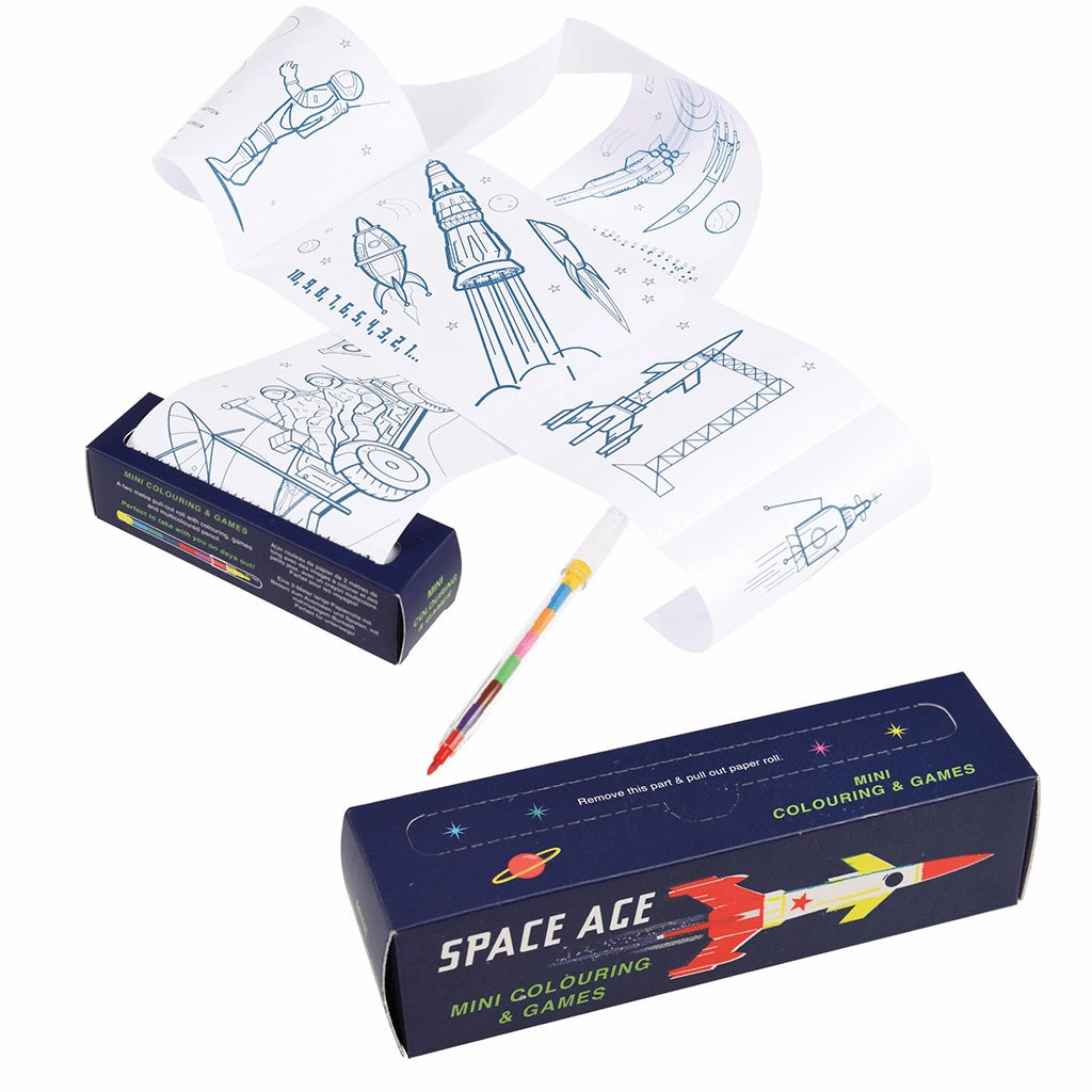 Rex Space Age Mini Colouring and Games