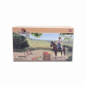 Rider & Accessories with Horse Box Set