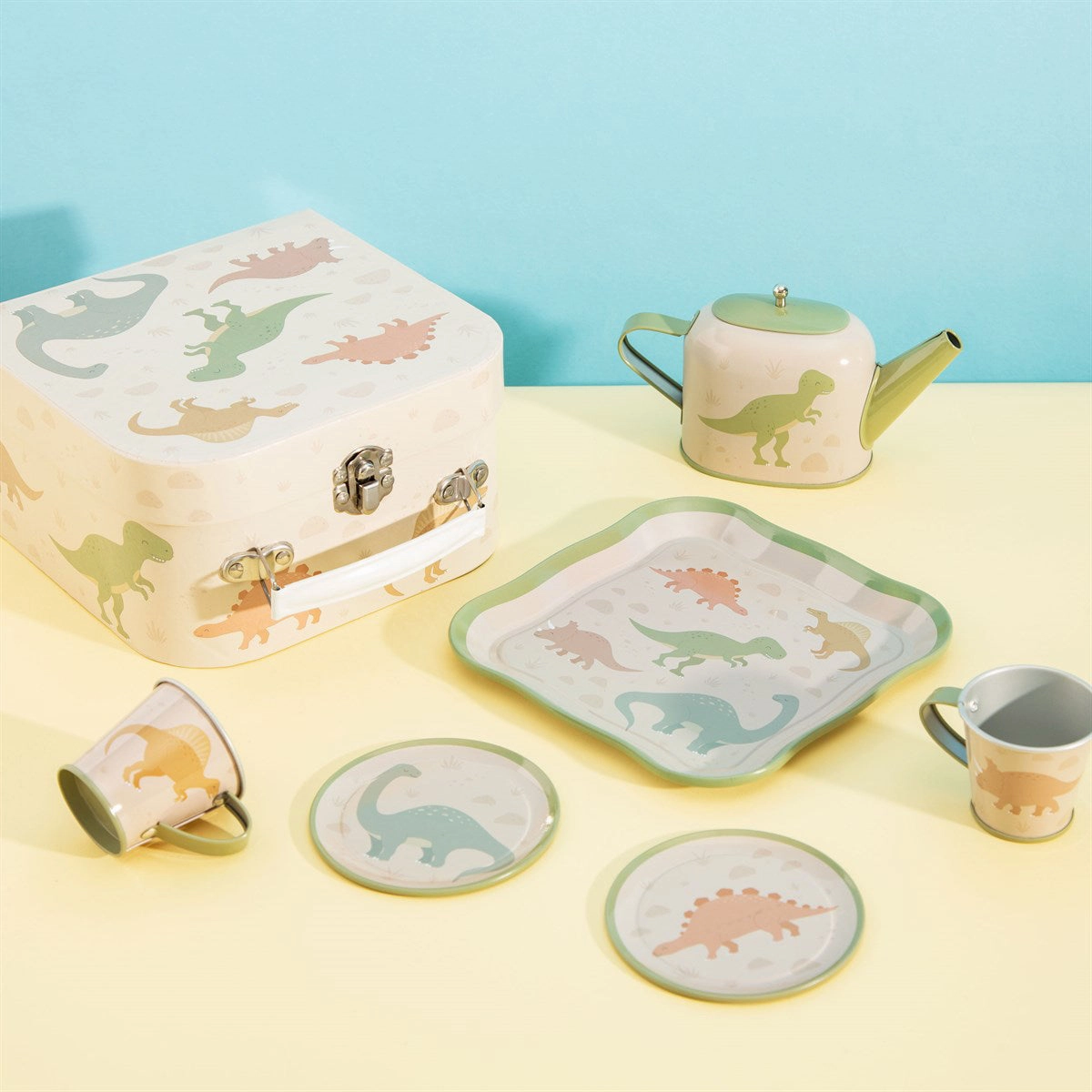 RJB Stone Desert Dino Kids' Tea for Two Set