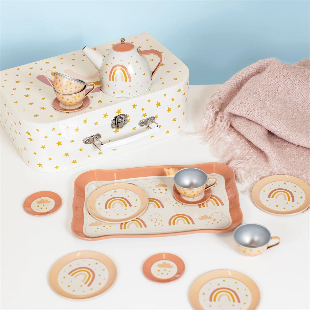 RJB Stone Earth Rainbow Kid's Tea Set