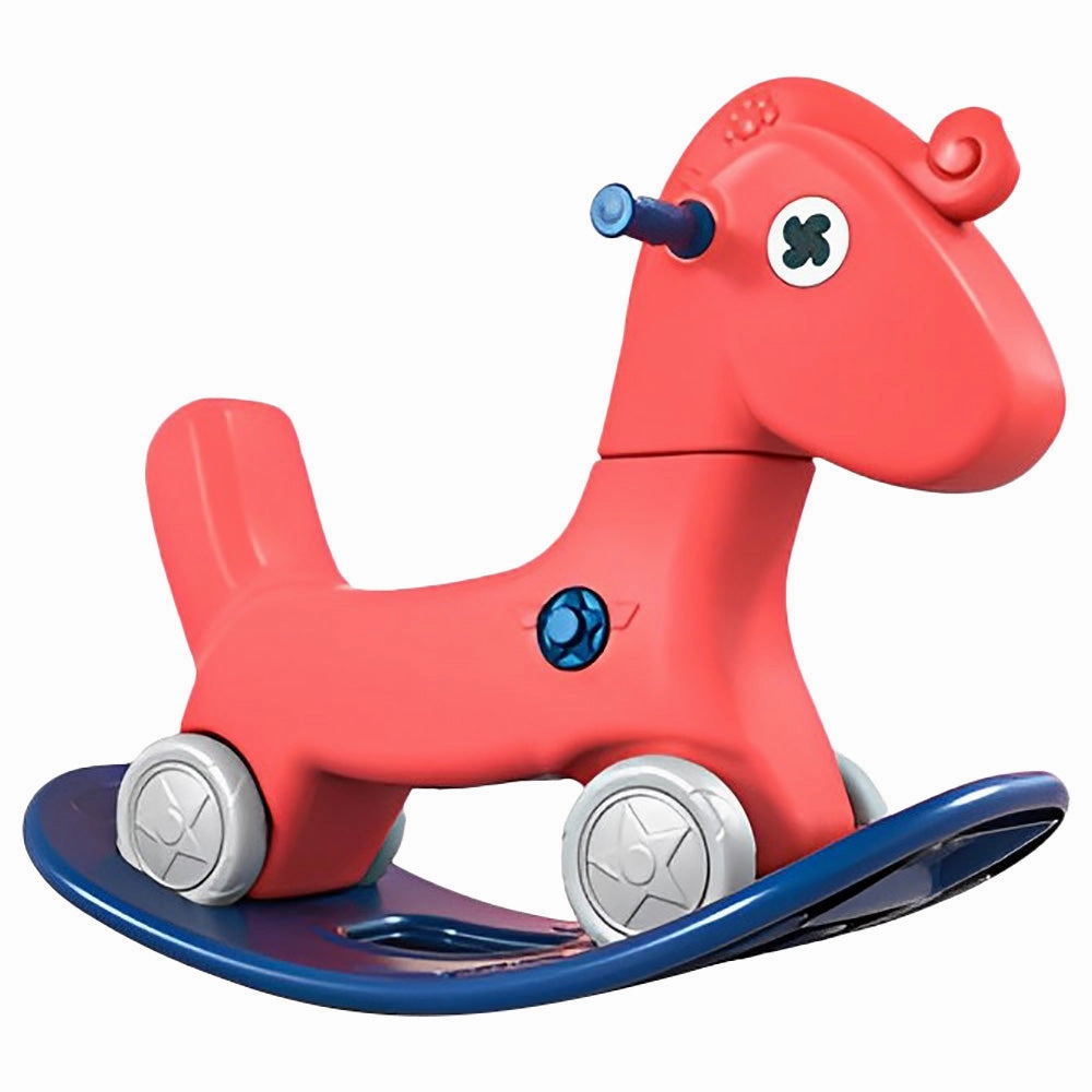 Rocking Multifunctional Horse For Kids, My Baby Pony 2-in-1 Rocking Horse Walker Toy - (Multicolour)