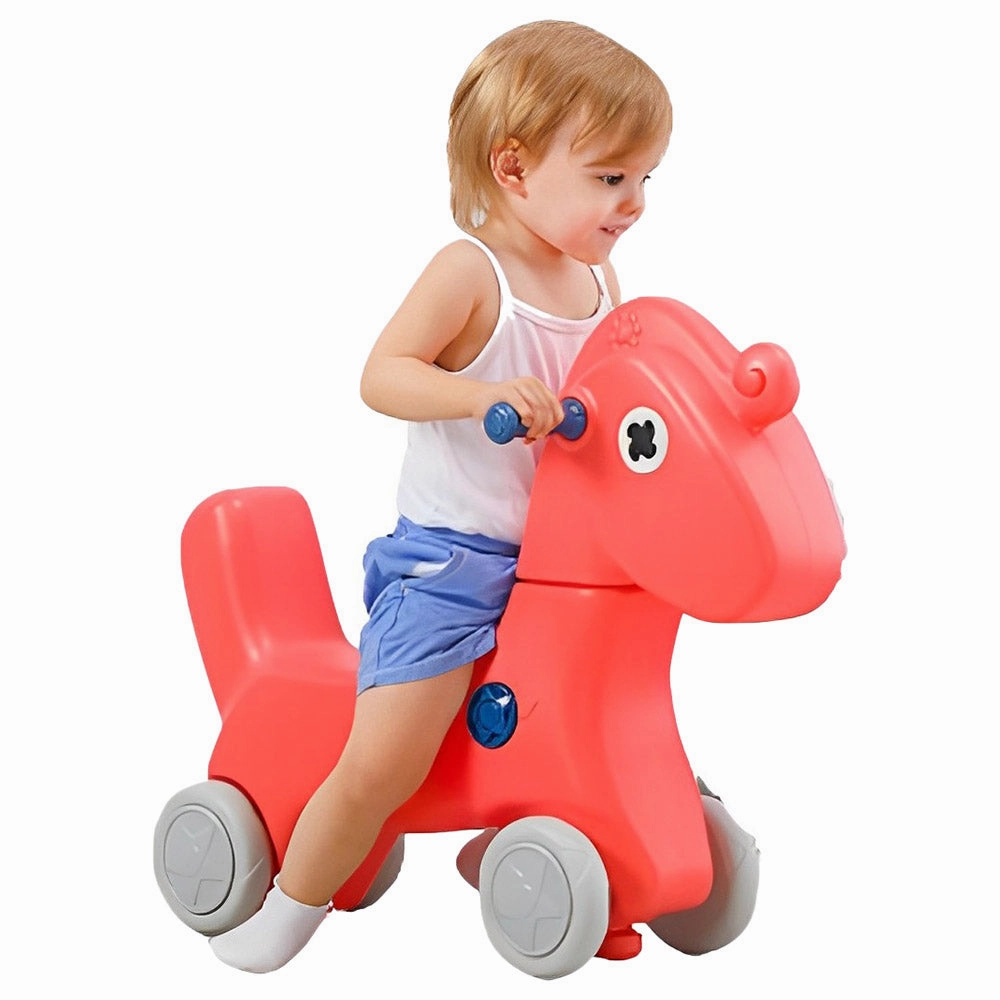 Rocking Multifunctional Horse For Kids, My Baby Pony 2-in-1 Rocking Horse Walker Toy - (Multicolour)