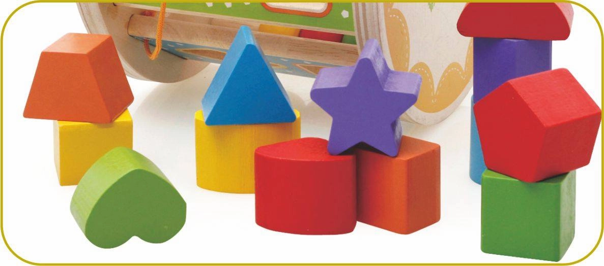 Round Shape Intelligence wooden toy