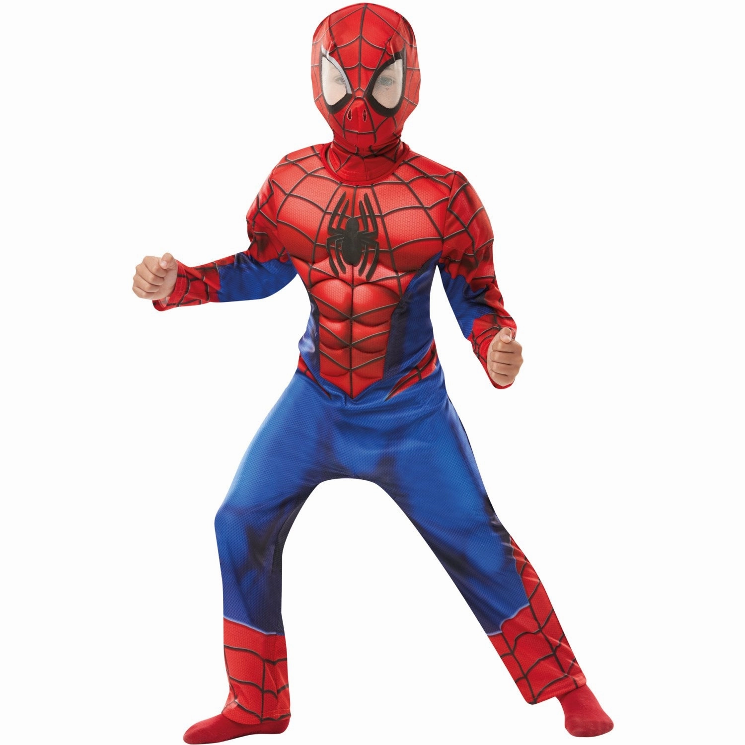 Rubies Marvel Spiderman Deluxe Kostume m. Maske
