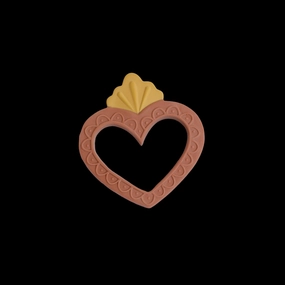 Sacred Heart Natural Rubber Teether