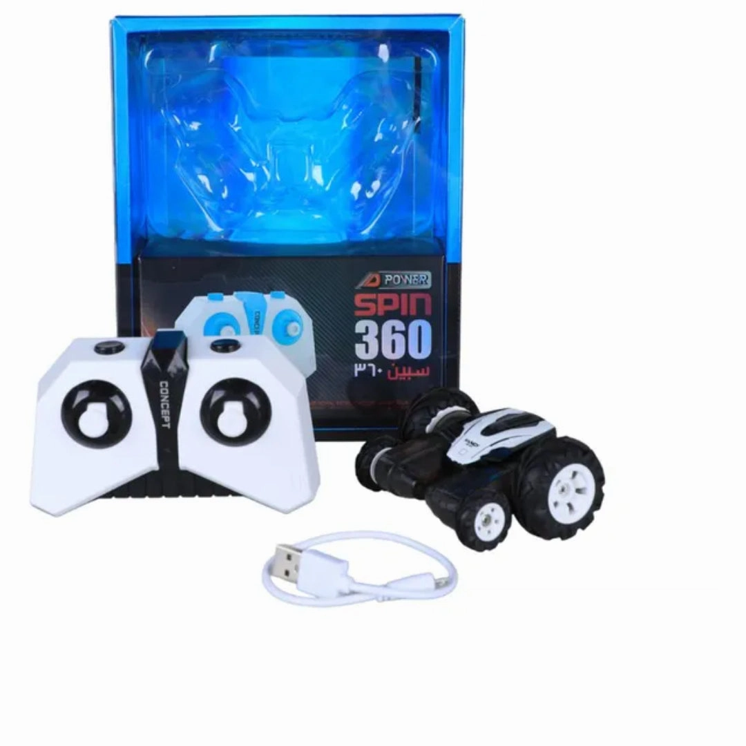 Sam Toys-  2.4GHz Remote Control Mini Stunt Car - Black and Blue