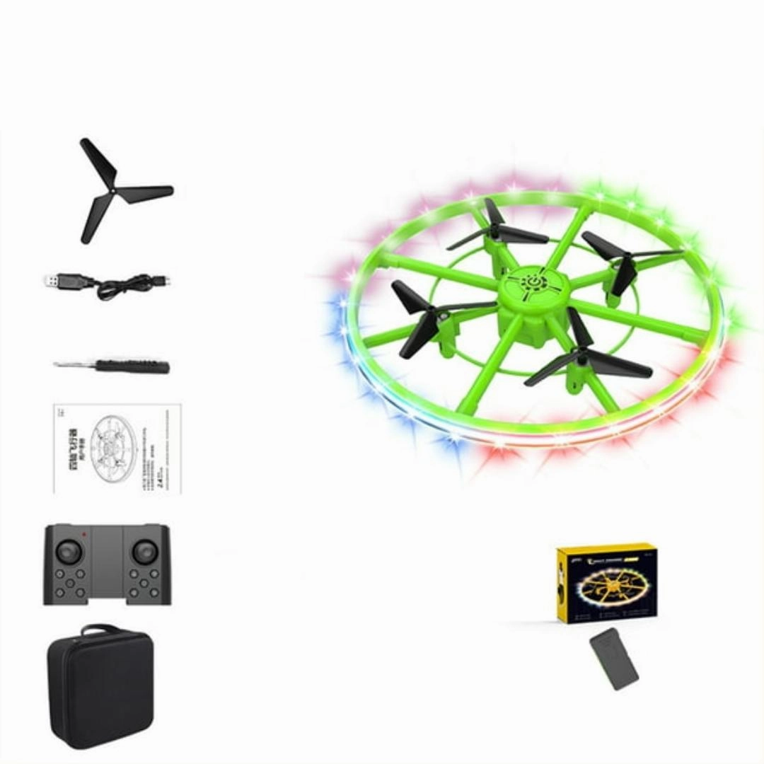 SAM TOYS - RC Light D Flyer Drone With Lighting 360 Degree Stunt For Kids