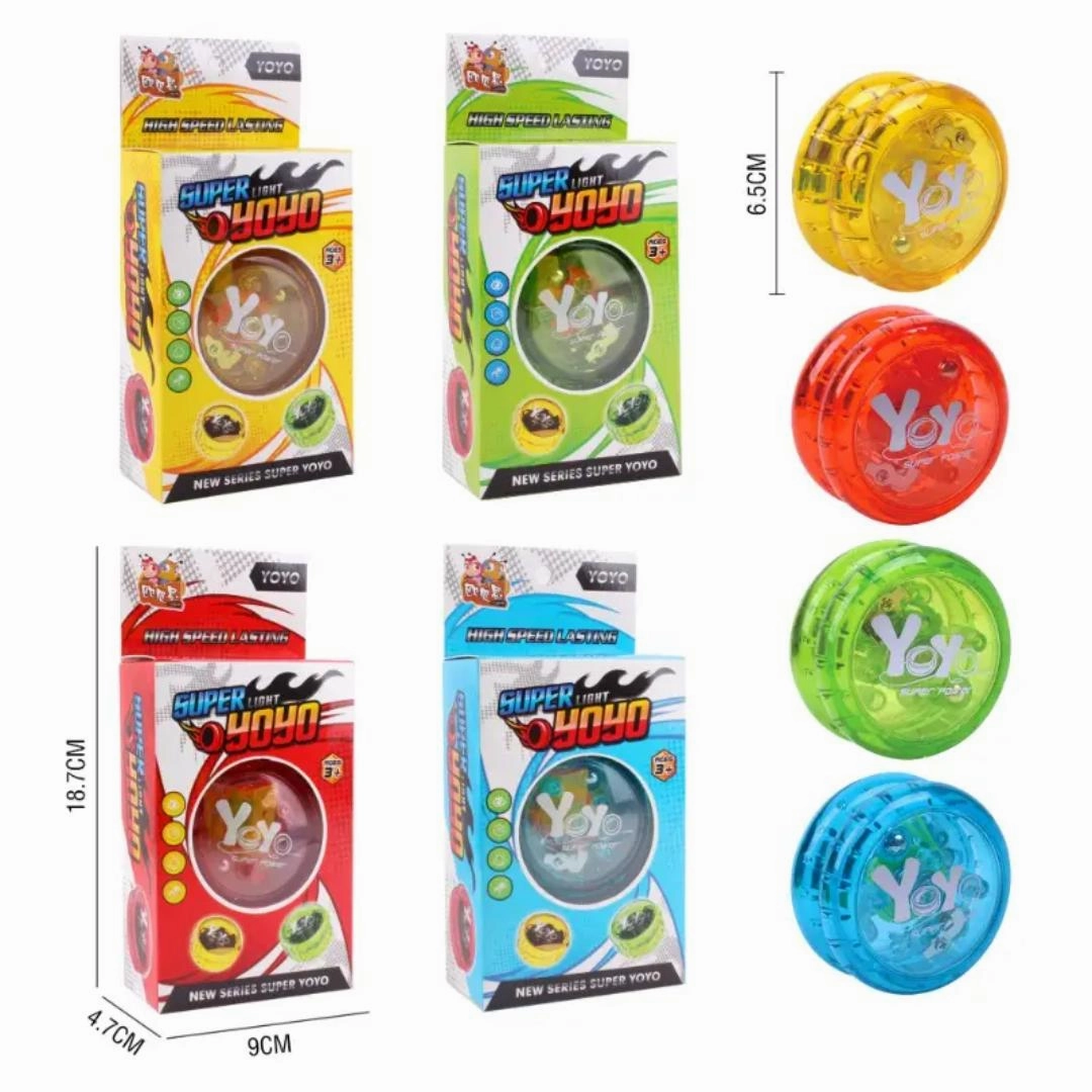 Sam Toys - Yoyo With Dual Light 6.5 cm - Assorted Multi Colour