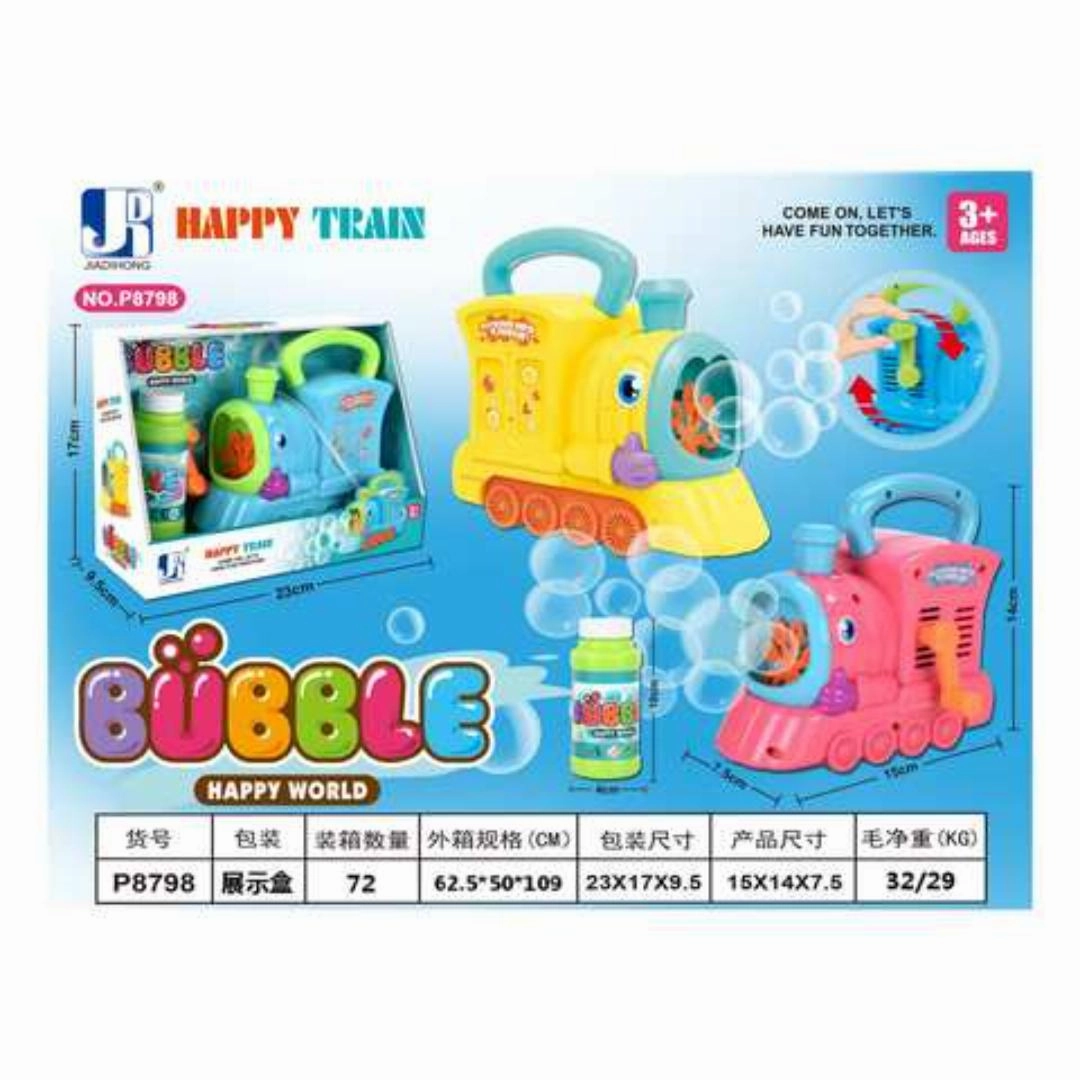 Sam Toys Bubbles Manual Fun Train Bubble Machine For Kids
