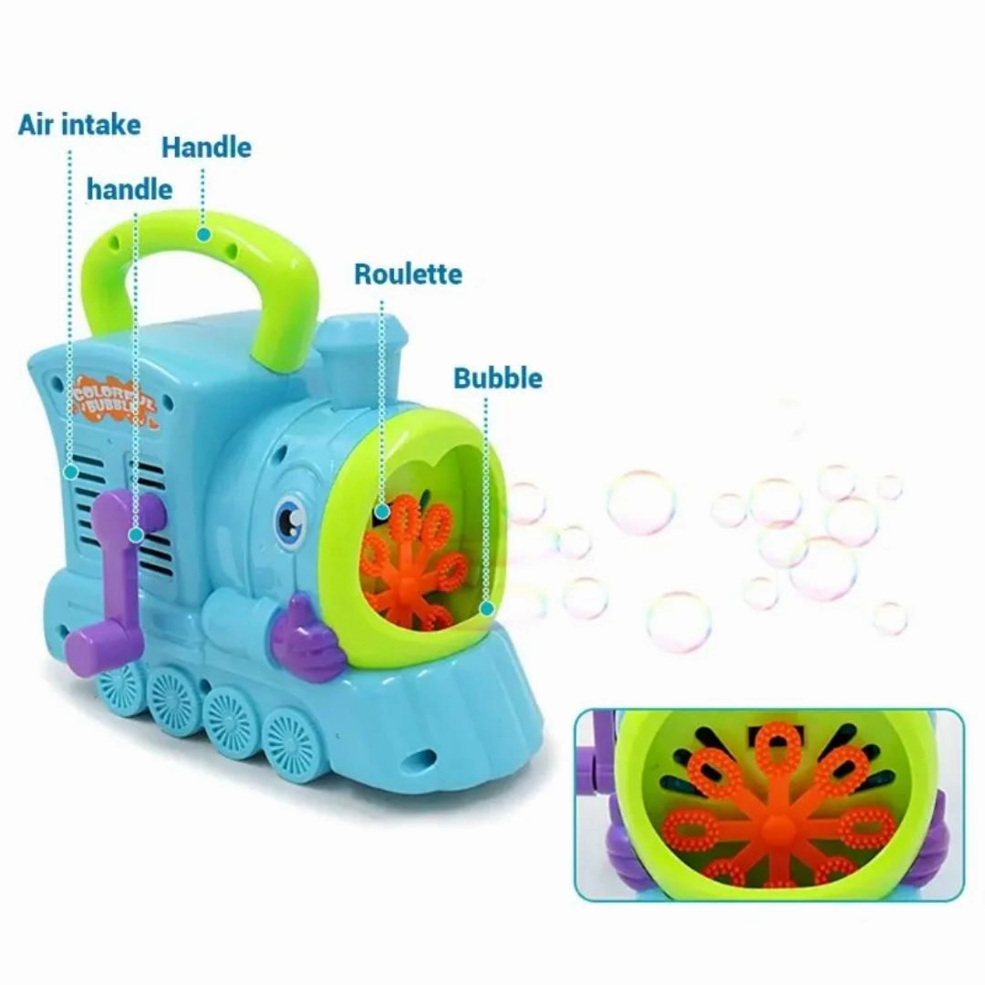 Sam Toys Bubbles Manual Fun Train Bubble Machine For Kids
