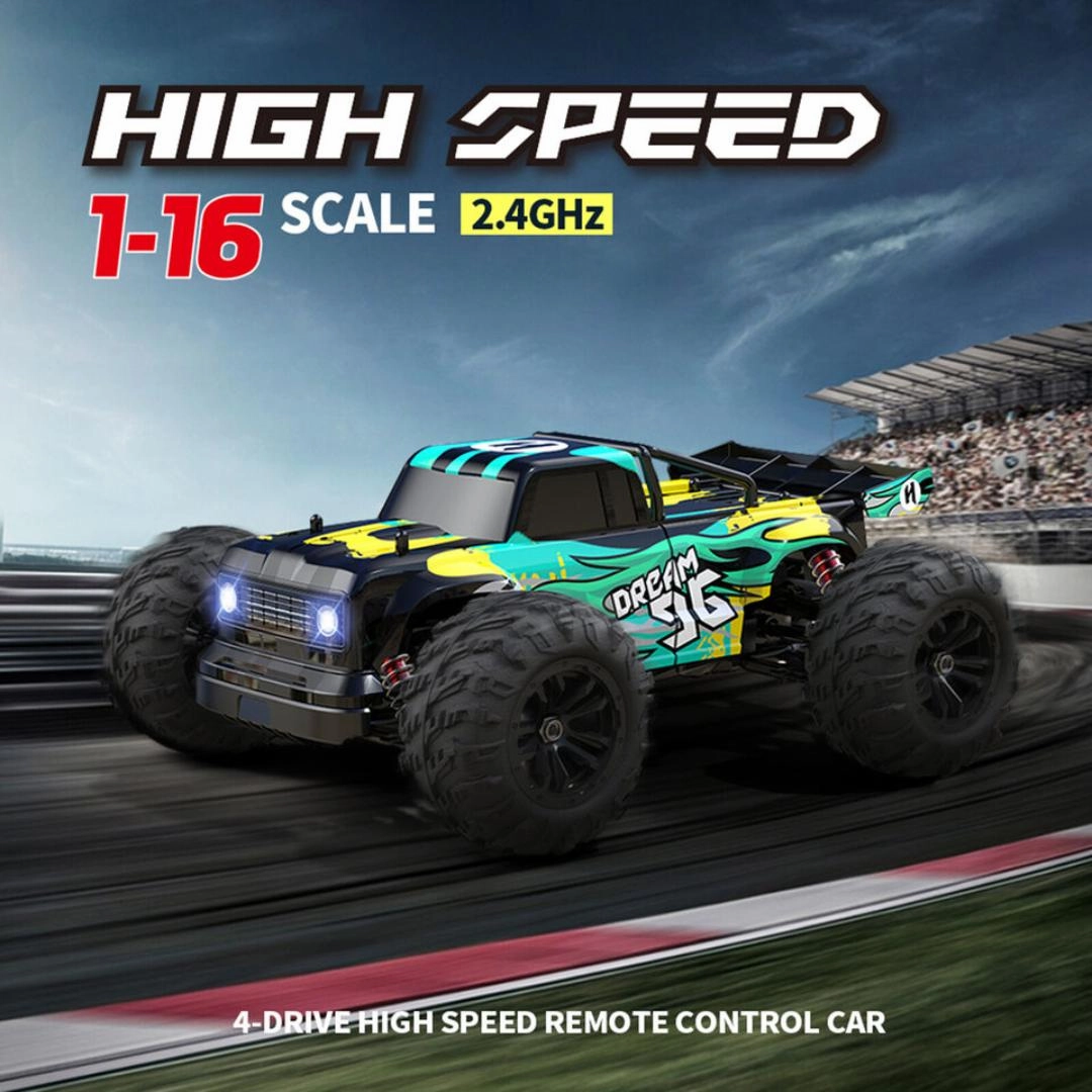 Sam Toys- Electric All Terrain Vehicle High Speed RC 1:16 Car Hobby Line Assorted Multicolour