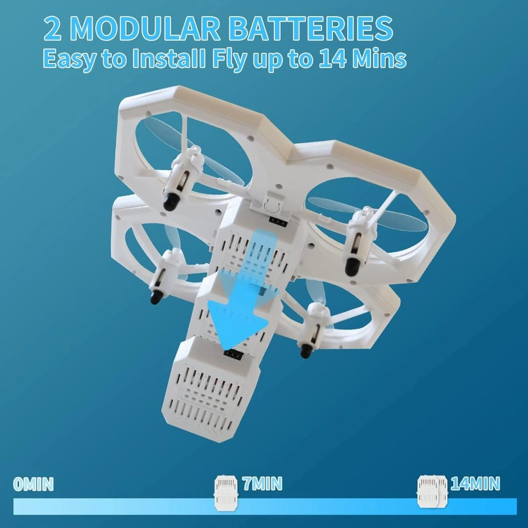Sam Toys RC Drone Light Hawk Stunt Flyer with High Speed Rotation, Headless Mode, Quadcopter