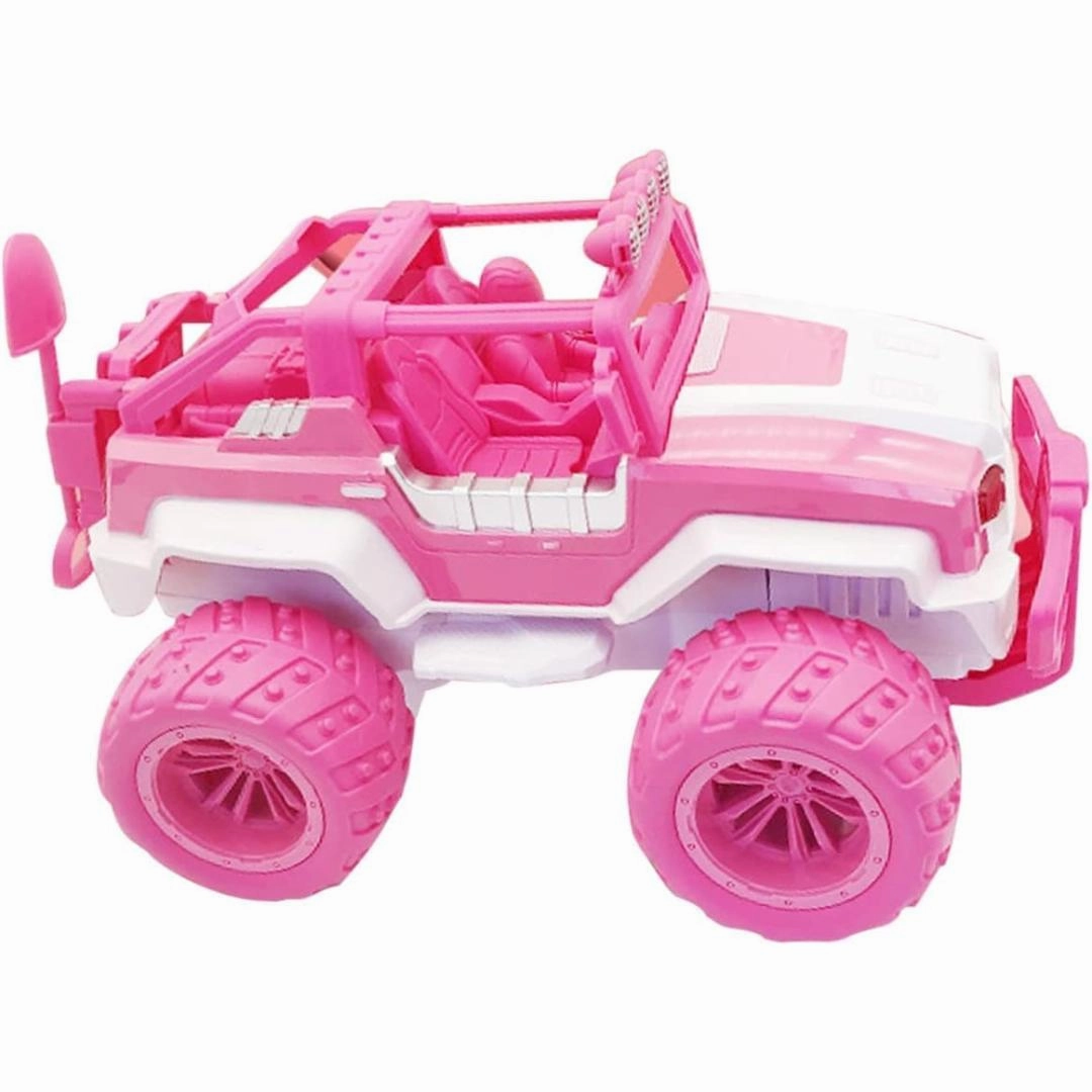 Sam Toys Remote Control 1:12 Pink Monster Truck , with Rechargeable Battery