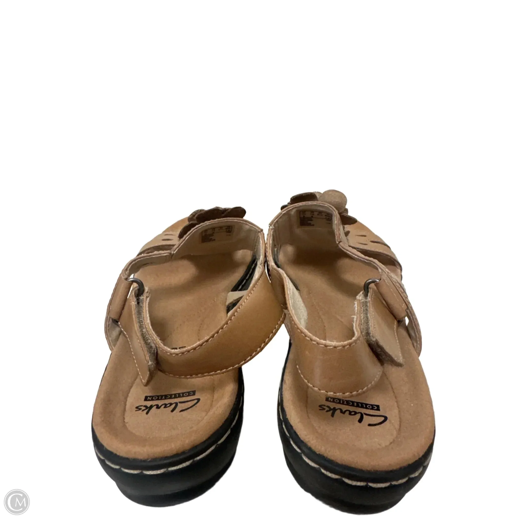 Sandals Flats By Clarks In Brown, Size: 10 clarks