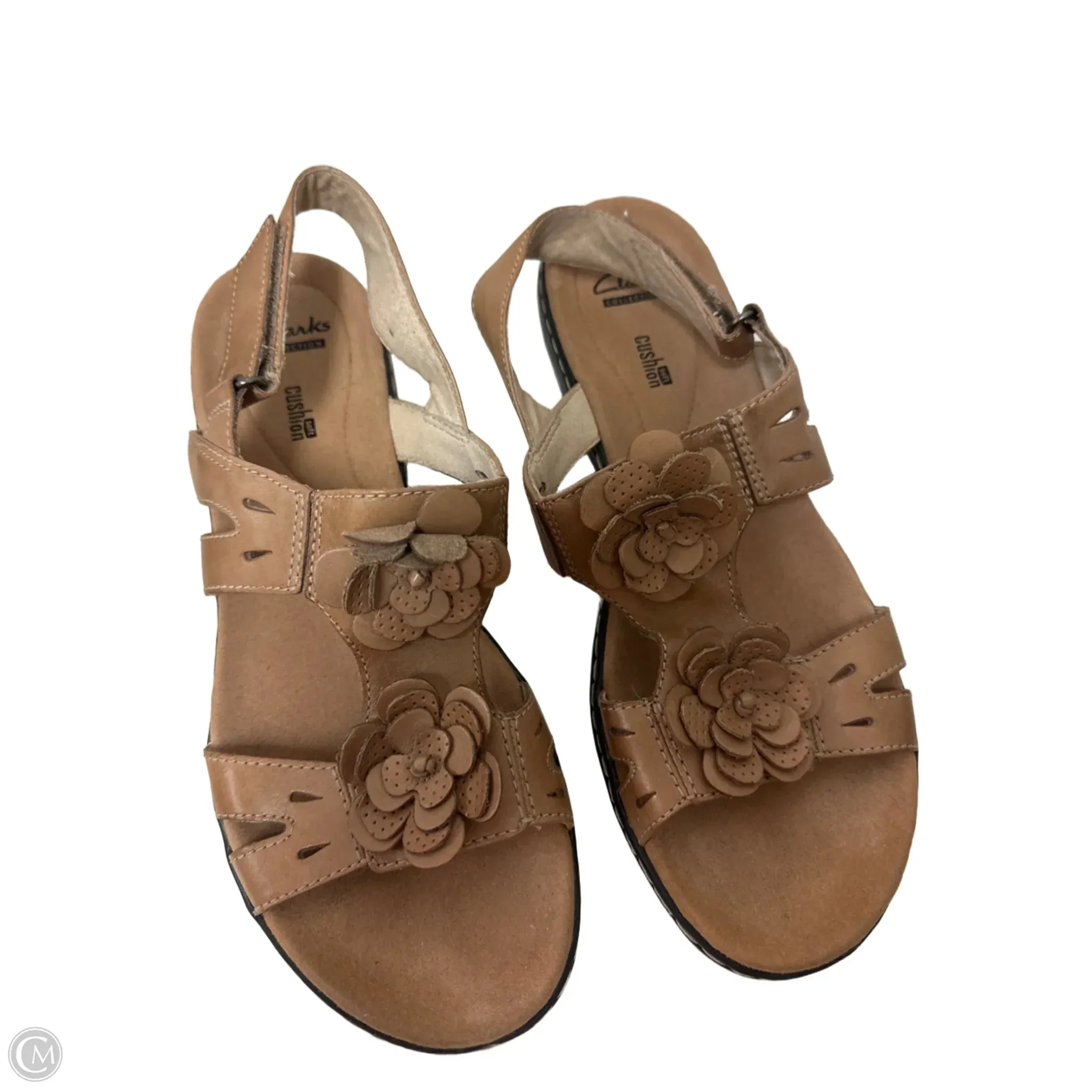 Sandals Flats By Clarks In Brown, Size: 10 clarks