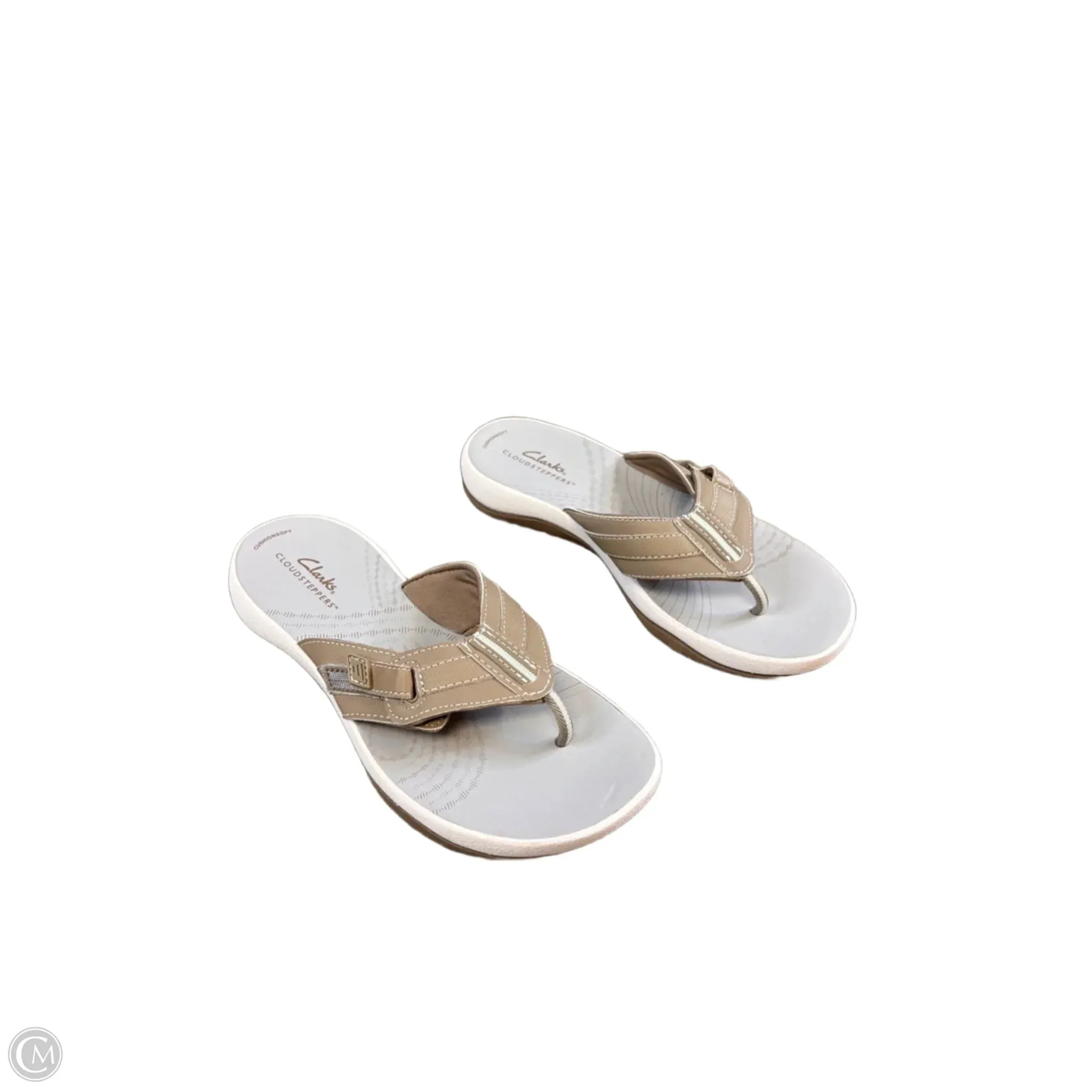 Sandals Flats By Clarks In Tan, Size: 7 clarks