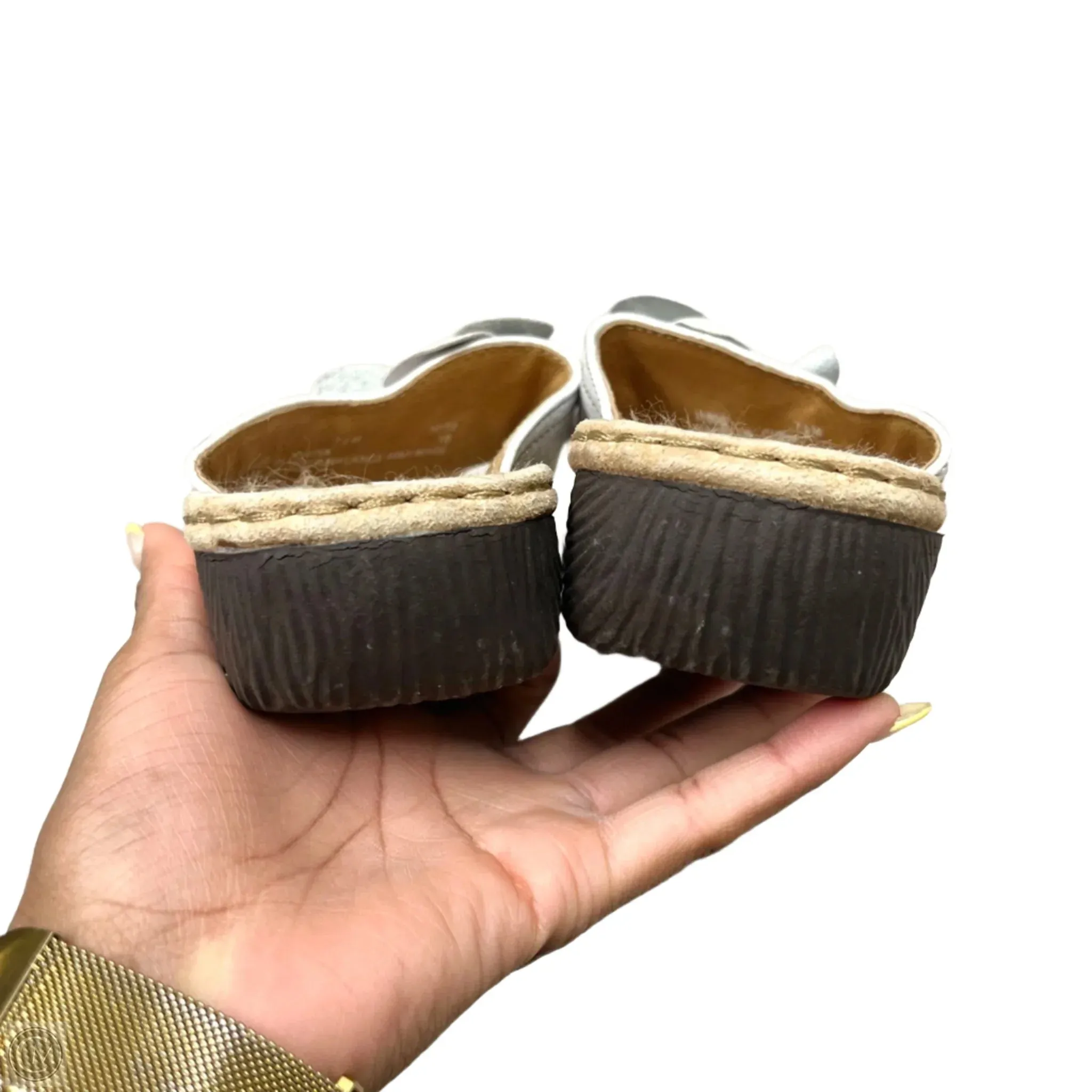 Sandals Flip Flops By Clarks In White, Size: 7.5 clarks