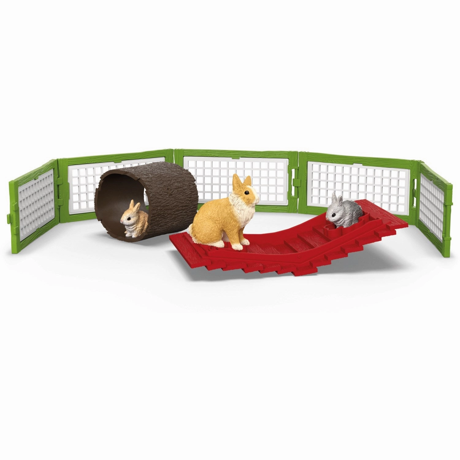 Schleich Rabbit Hutch With 3 Rabbits