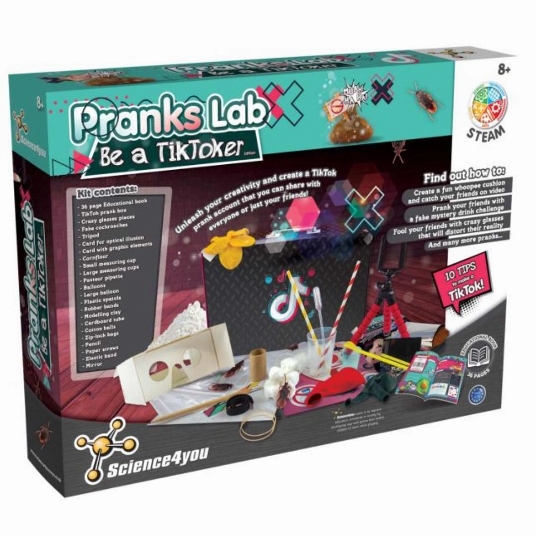 Science4you Be A Tik Toker Science Kit, Contains 17 Fun Experiments