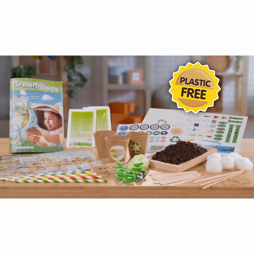 Science 4 You Green Science Kit, Science Experiments- Cress Seeds for Kids to Grow