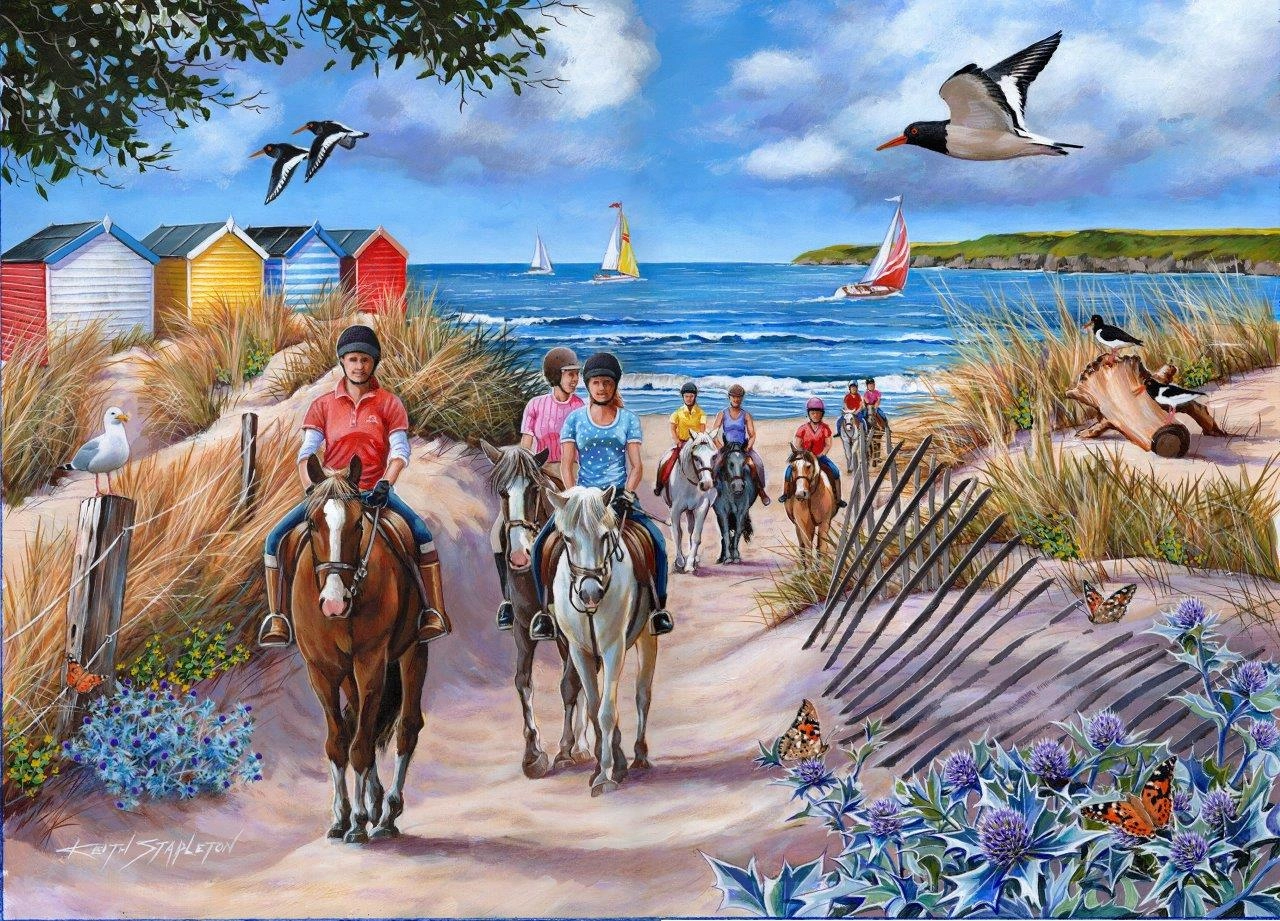 Sea Horses - BIG 500 Piece Jigsaw Puzzle