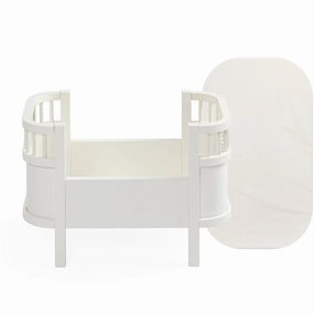 Sebra Classic White Doll's Bed w. Mattress