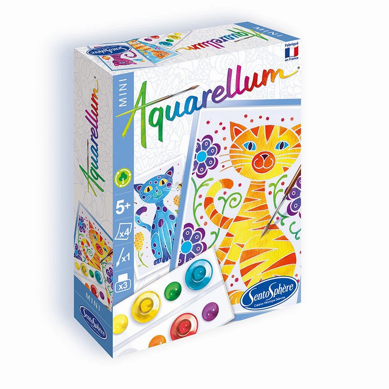 Sentosphre Aquarellum Mini - Chats 4 Planches