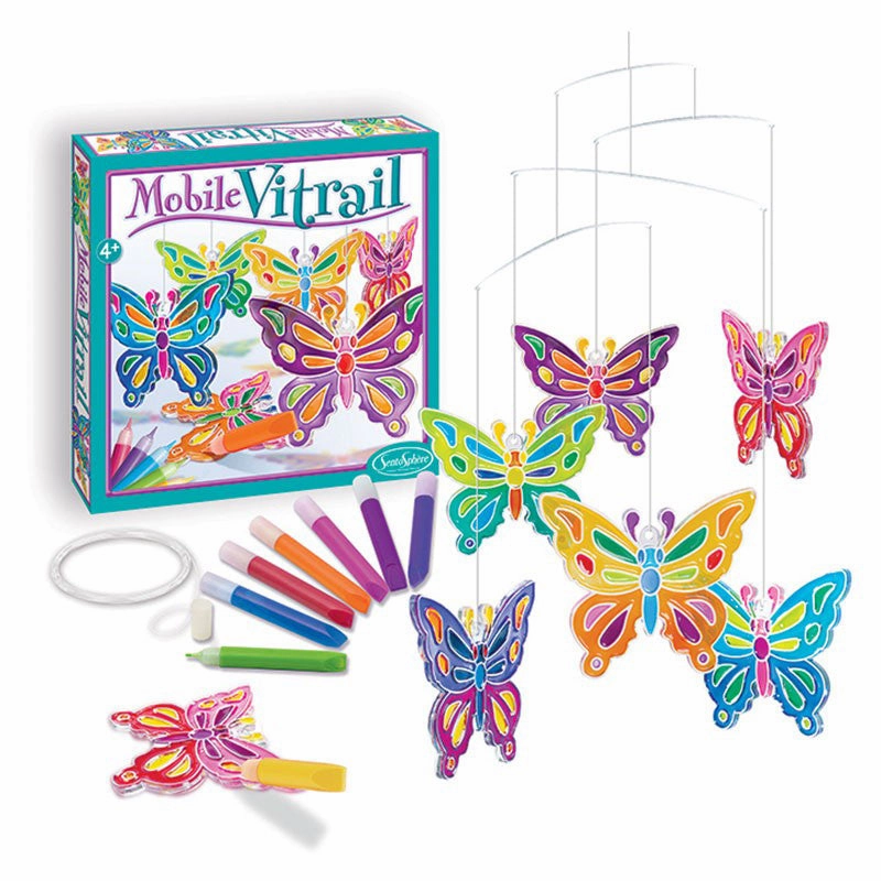 Sentosphre Mobile Vitrail - Papillons - 2017