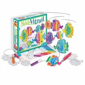 Sentosphre Mobile Vitrail - Poissons